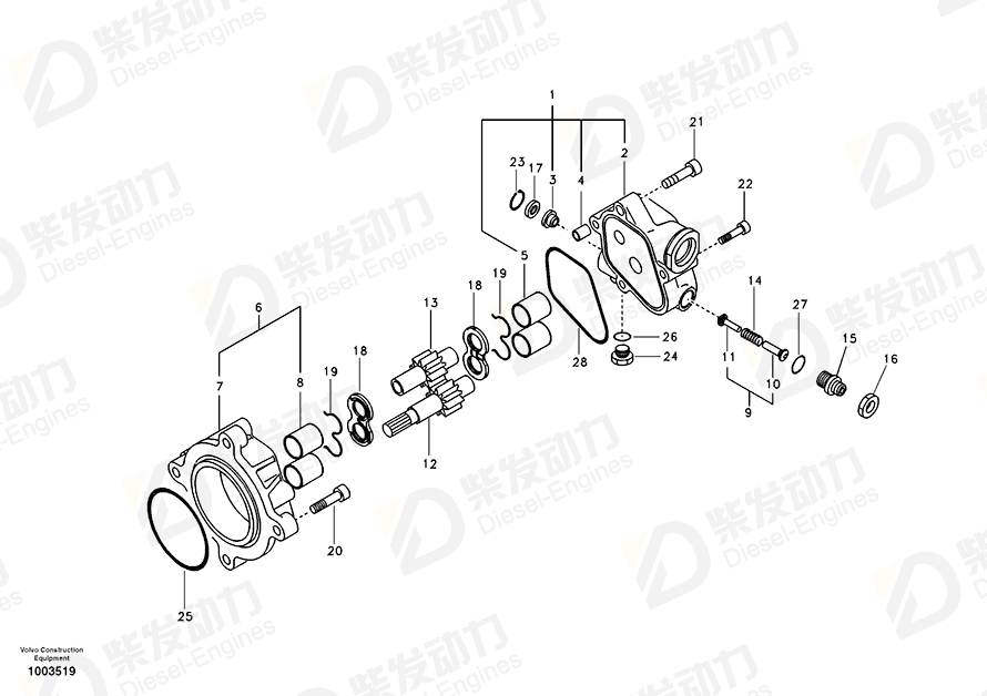 沃尔沃 螺栓 SA7217-00540 图纸