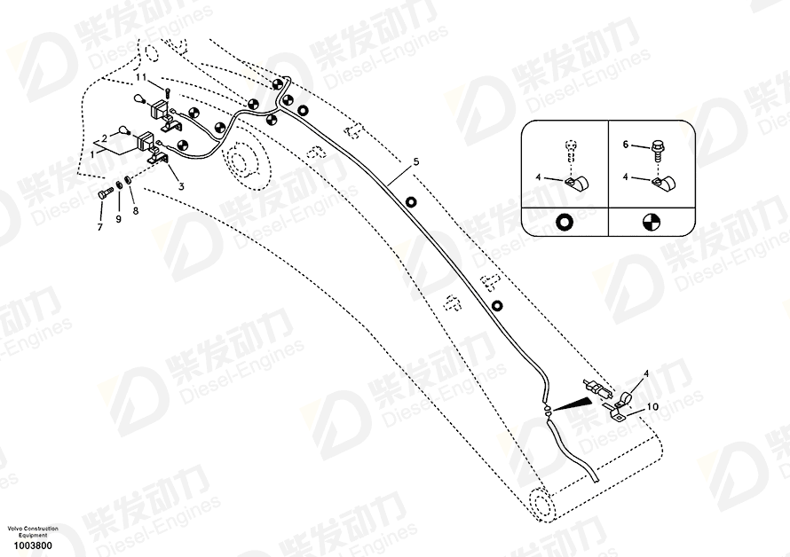 沃尔沃 线束 14530410 图纸