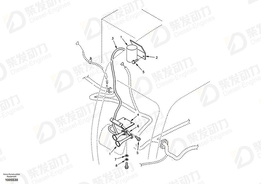 沃尔沃 支架 SA1122-01070 图纸