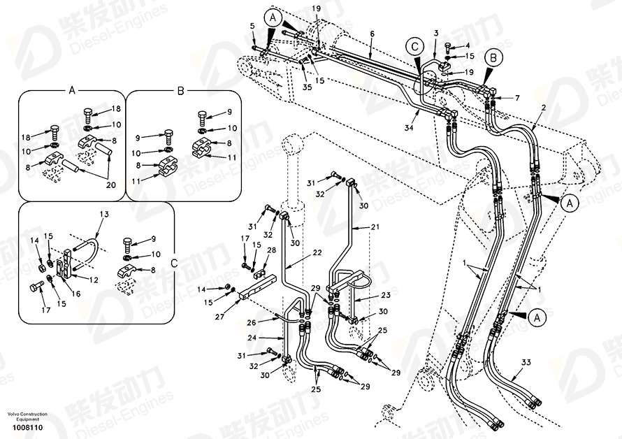 沃尔沃 螺栓 SA9011-21010 图纸