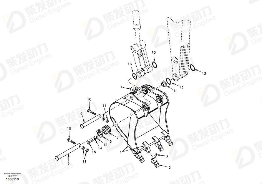 沃尔沃 轴衬 SA1172-01081 图纸