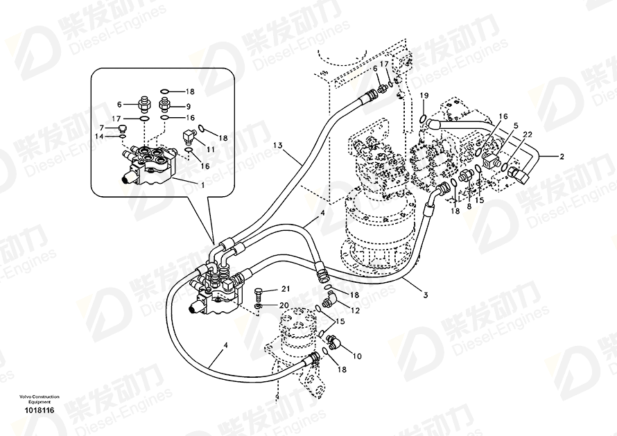 沃尔沃 连接器 SA9419-21020 图纸