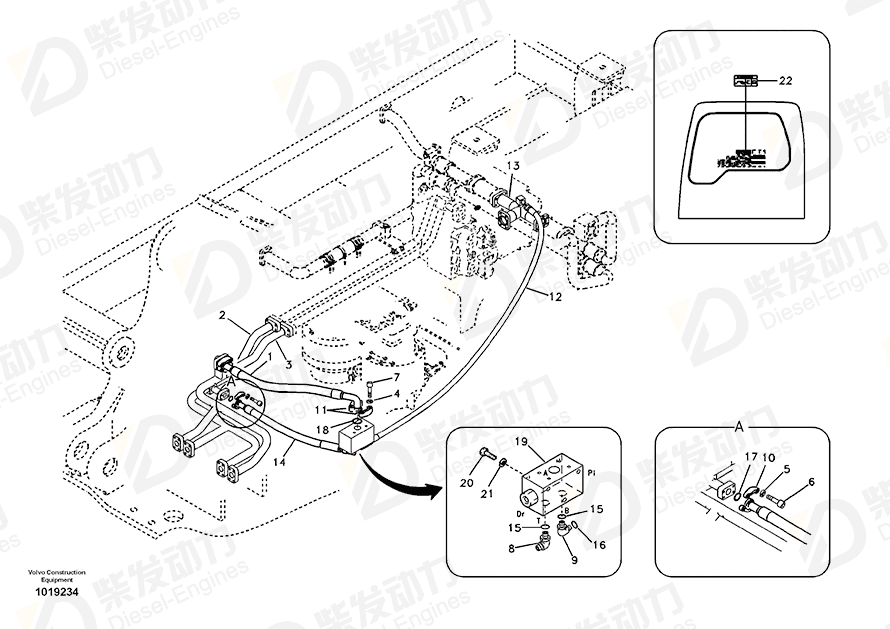 沃尔沃 软管 SA9404-06618 图纸