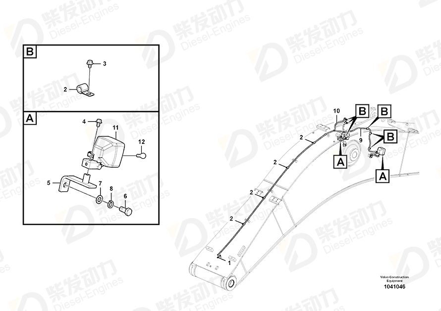 沃尔沃 导线系统 14593029 图纸