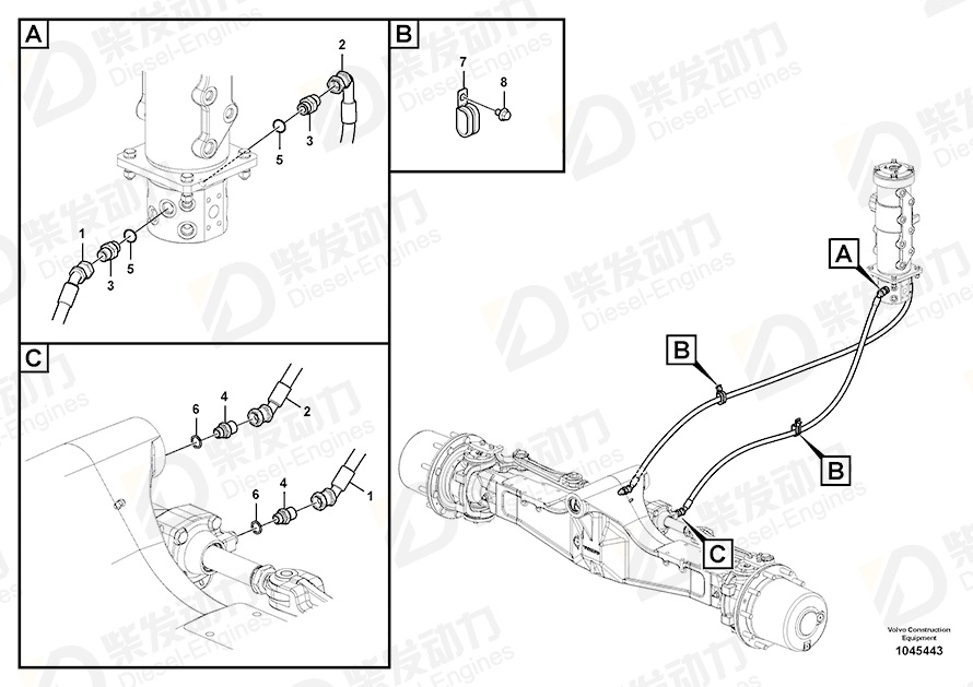 沃尔沃 填料 SA9426-20060 图纸