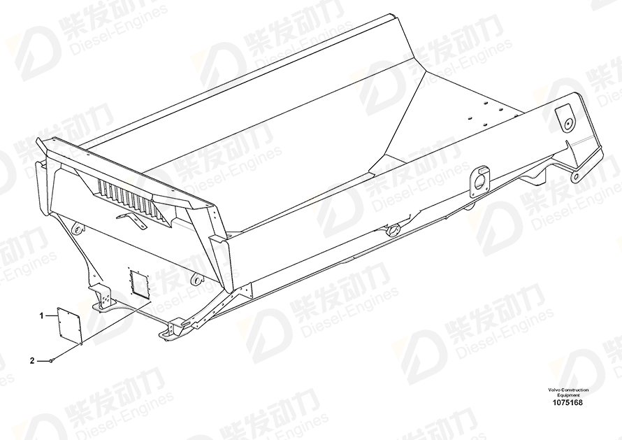 沃尔沃 盖板 16237717 图纸