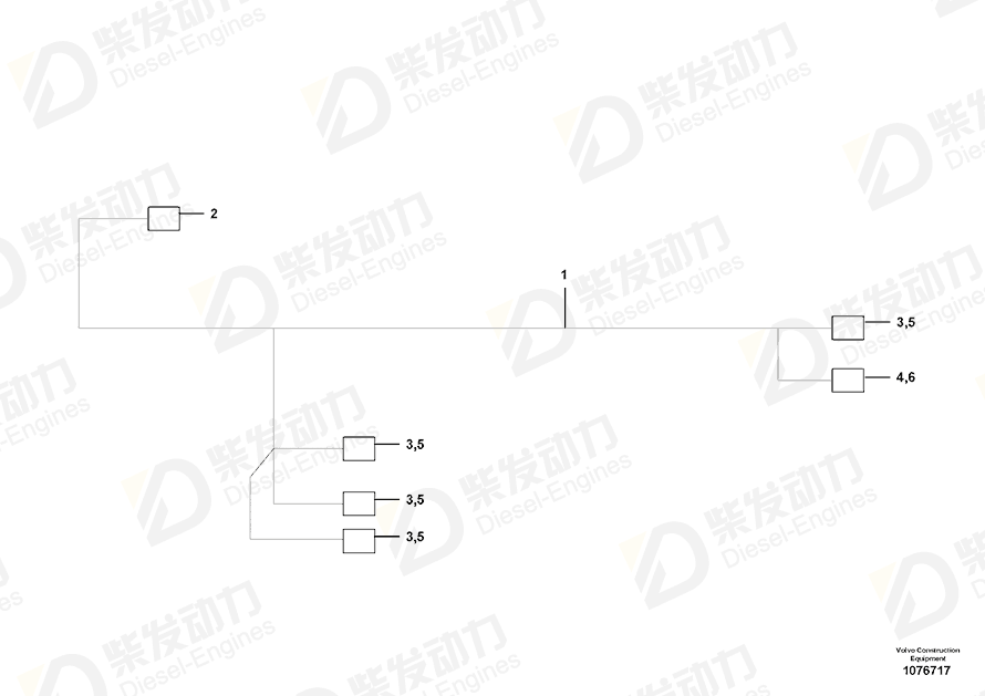 沃尔沃 导线系统 14682199 图纸