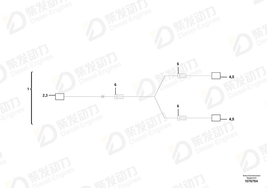 沃尔沃 导线系统 14684557 图纸