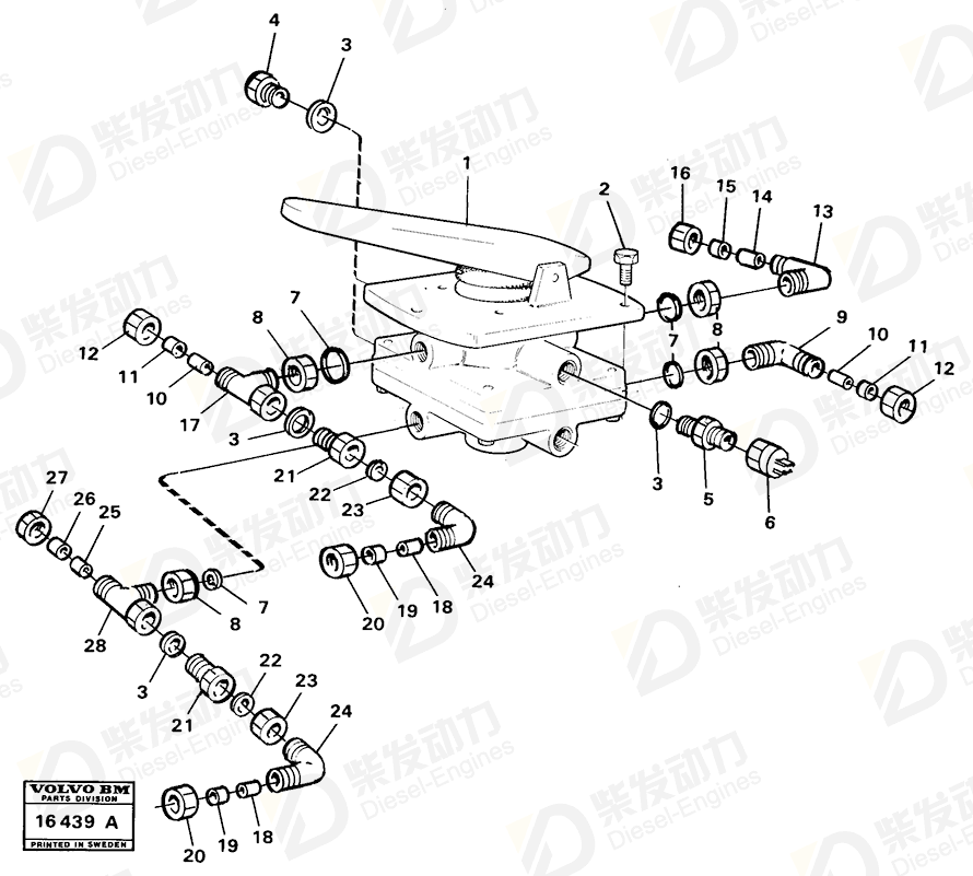 沃尔沃 螺纹接套 946087 图纸