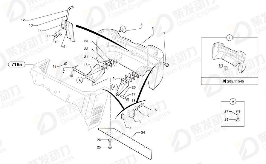 沃尔沃 六角螺钉 4380067 图纸