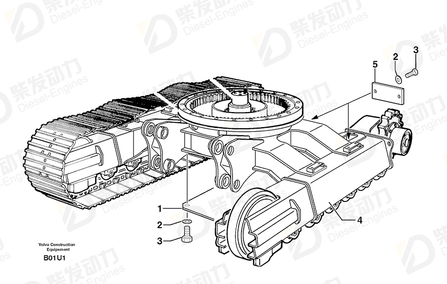 沃尔沃 遮板 5040481 图纸