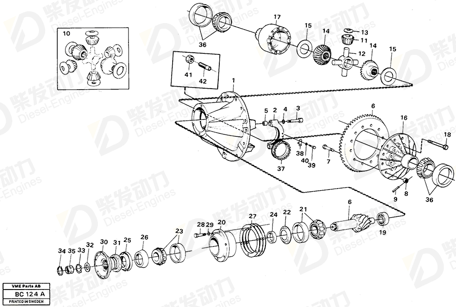 沃尔沃 末端传动 1523008 图纸