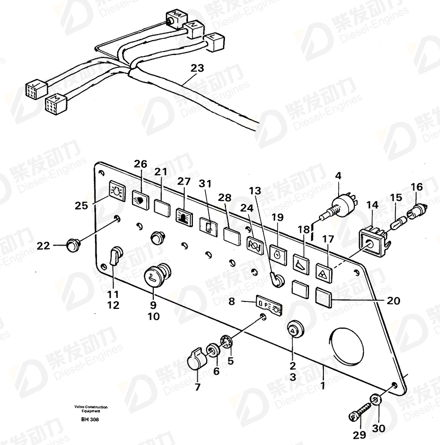 沃尔沃 工具铭牌 11058633 图纸