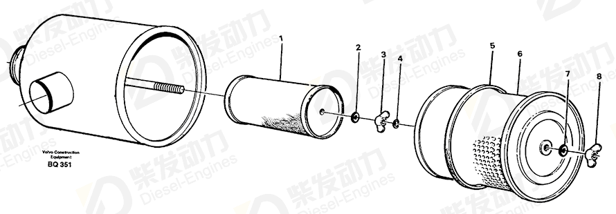 沃尔沃 螺母 4031218 图纸