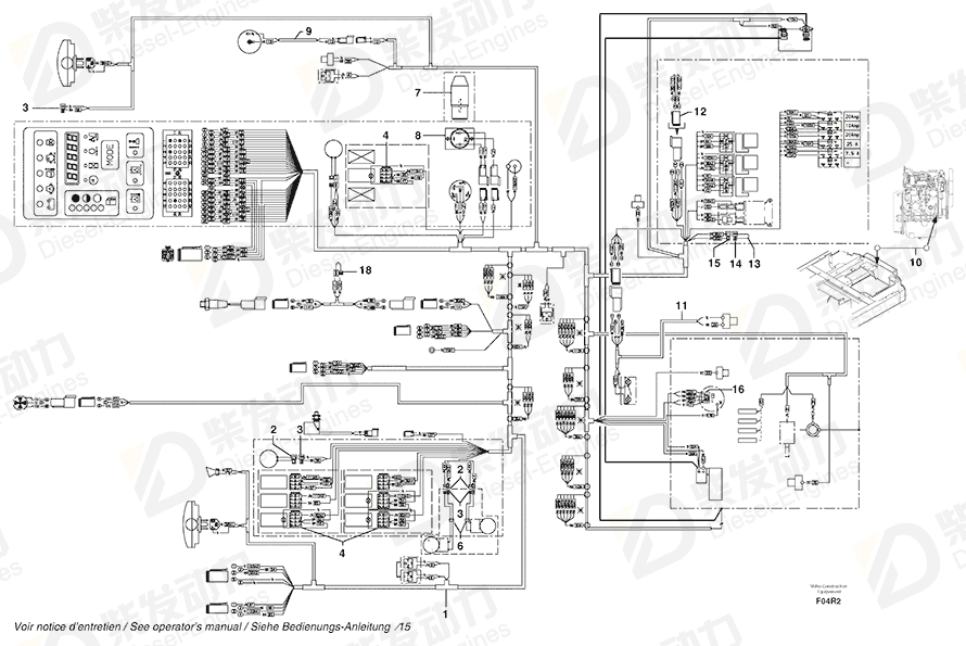 沃尔沃 线束 5720346 图纸