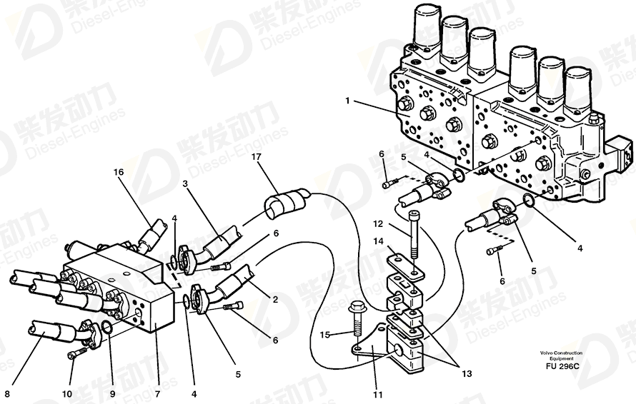 沃尔沃 螺丝 959257 图纸