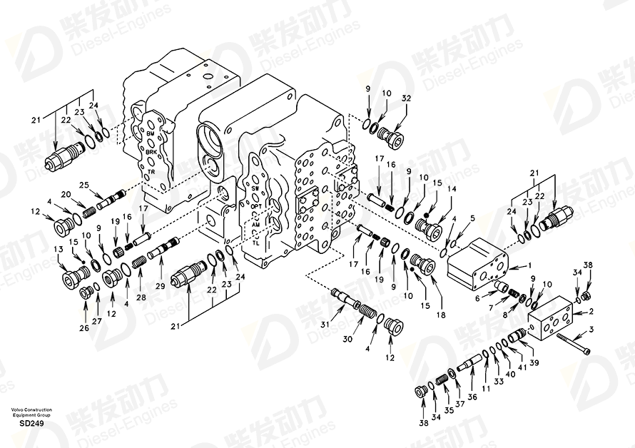 沃尔沃 罩壳 SA8230-12170 图纸