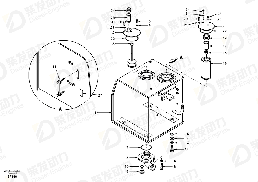 沃尔沃 ELEMENT SA1041-00840 图纸