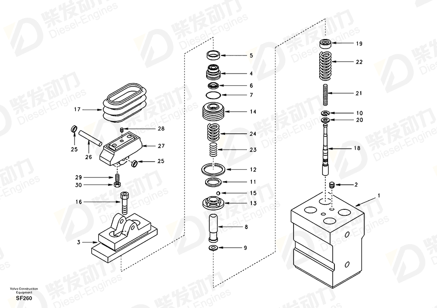 沃尔沃 踏板 SA1148-00081 图纸