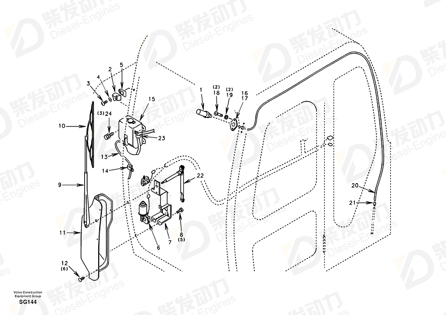 沃尔沃 喷嘴 SA1123-03970 图纸