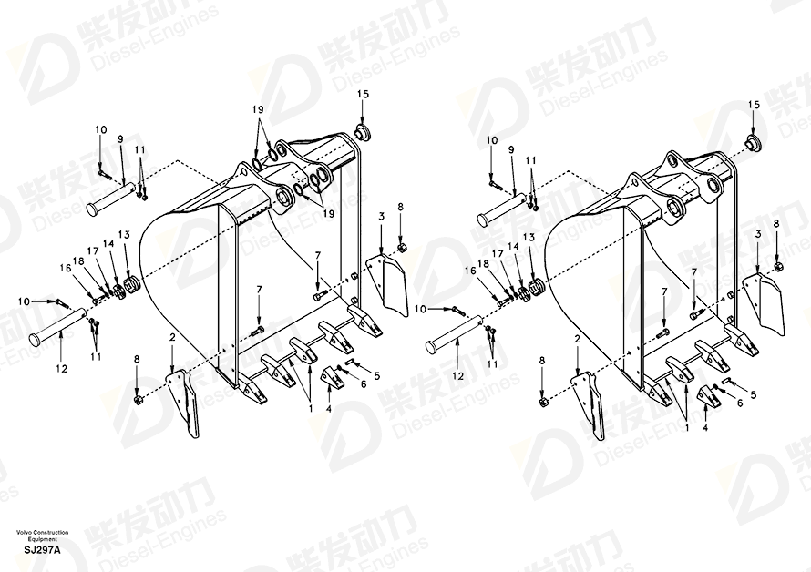 沃尔沃 密封环 SA9524-00127 图纸