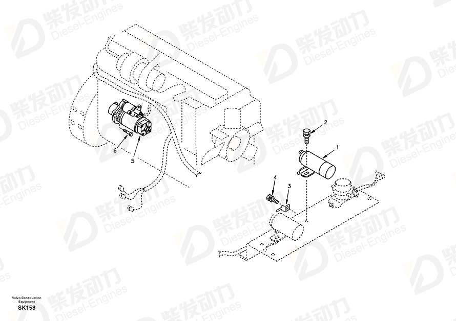 沃尔沃 STARTER SA3908594 图纸