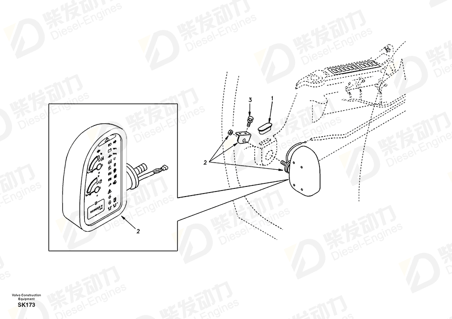 沃尔沃 表盘 SA1123-04630 图纸