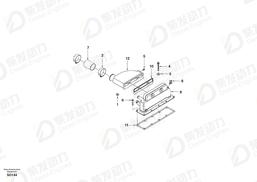 沃尔沃 六角螺钉 SA3930837 图纸