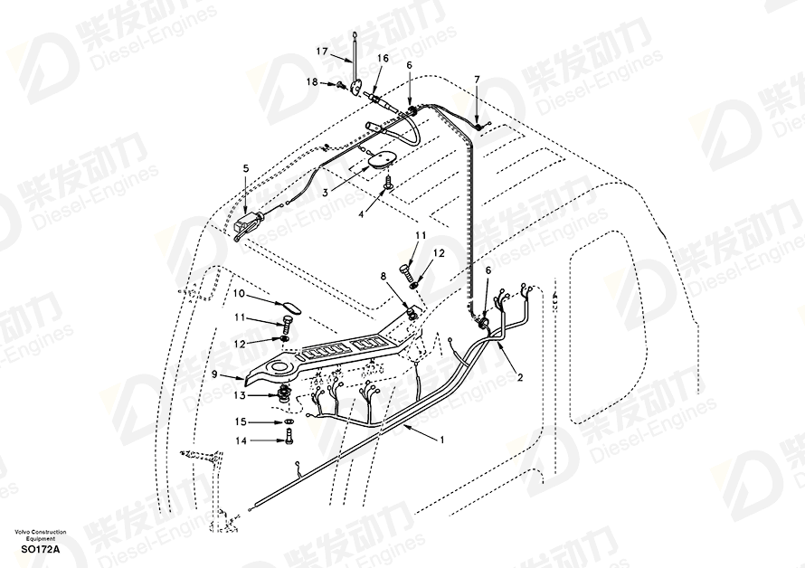 沃尔沃 WIREHARNESS_SW SA1122-03950 图纸