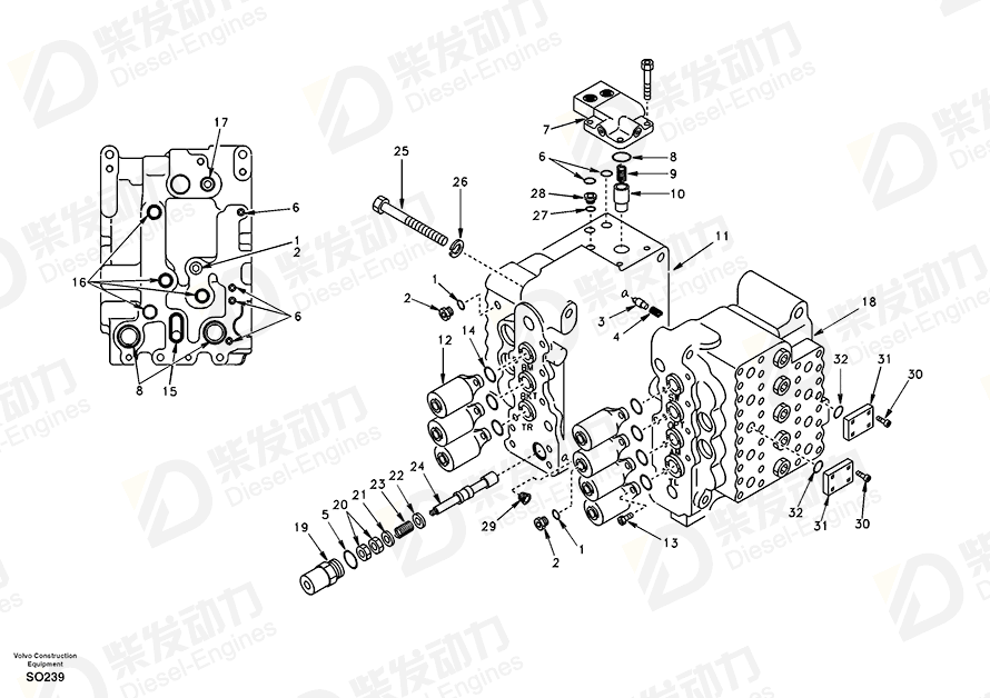 沃尔沃 螺栓 SA8230-23020 图纸