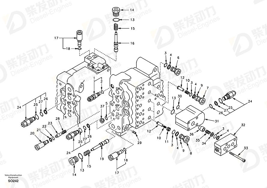 沃尔沃 罩壳 SA8230-11780 图纸