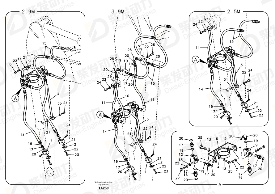 沃尔沃 阻挡块 14531132 图纸